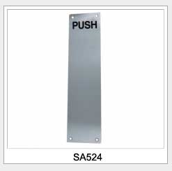 Aluminium Door Push Sign