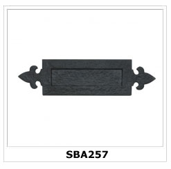 Black Antique Letter Plates SBA257