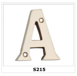 Brass Numerals Letters S215